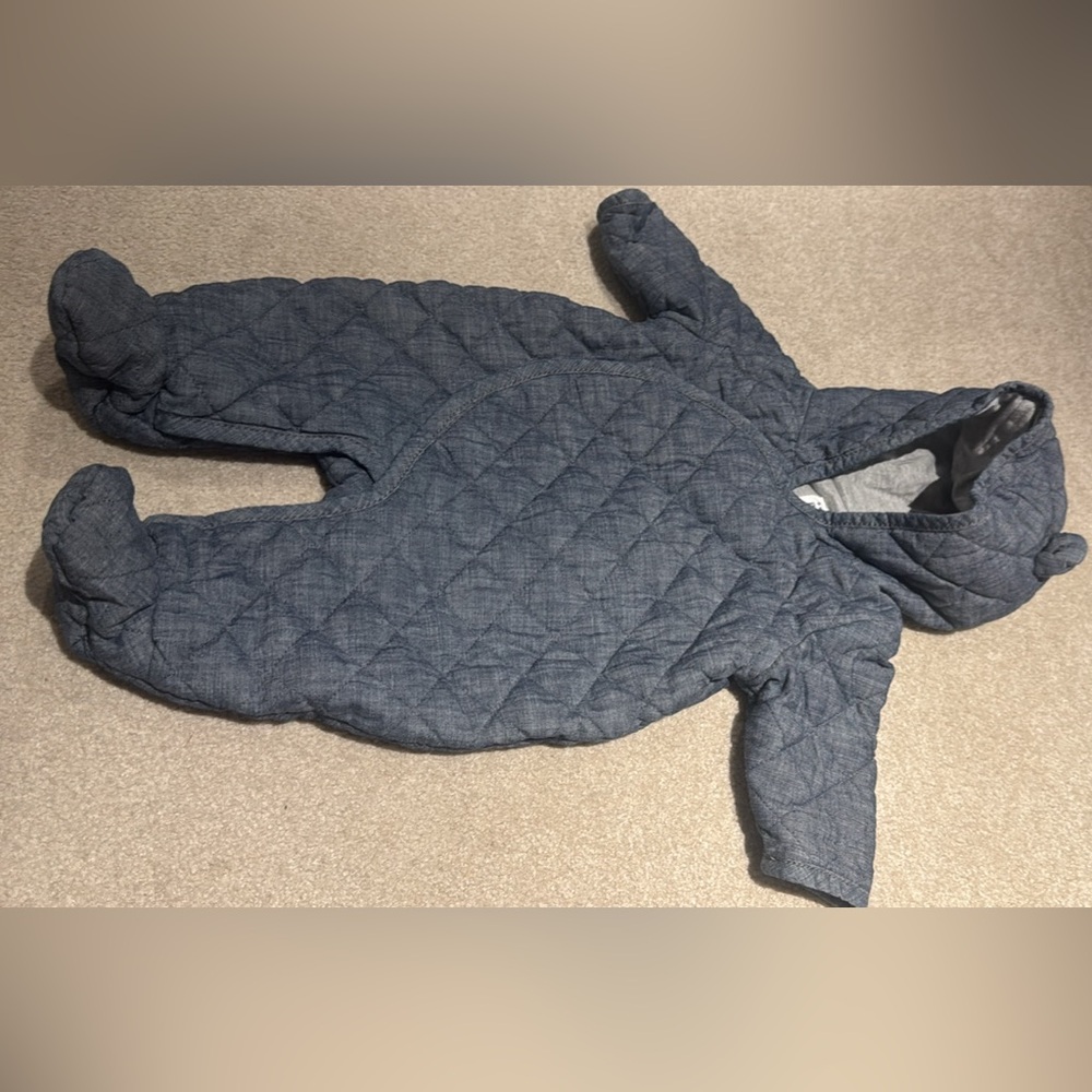Gap baby winter teddy boy footie bodysuit one piece jacket
